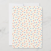 Patriottische 4 juli Fun Vanilla Cupcake Verjaarda Kaart (Achterkant)