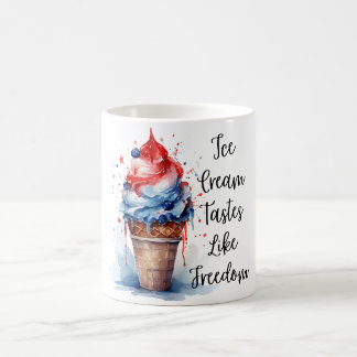 Patriottische 4 juli Ice Cream T-Shirt Koffiemok
