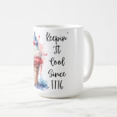 Patriottische 4 juli Ice Cream T-Shirt Koffiemok (Voorkant rechts)