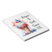 Patriottische 4 juli Ice Cream T-Shirt Notitieblok (Schuin)