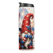 Patriottische 4 juli kabouter Amerikaanse vlag Thermosbeker (Geroteerd rechts)