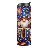 Patriottische 4 juli kabouter USA Thermosbeker (Gedraaid links)