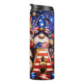 Patriottische 4 juli kabouter USA Thermosbeker (Geroteerd rechts)