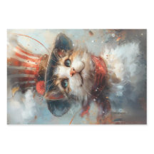 Patriottische 4 juli Katten Decoupage