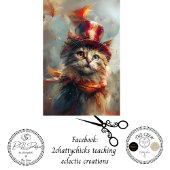 Patriottische 4 juli Katten Decoupage Inpakpapier Vel