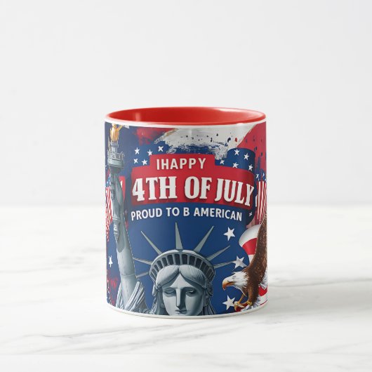 Patriottische 4 juli mok USA Onafhankelijkheidsdag (Midden)