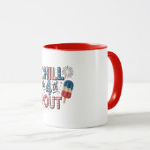 Patriottische 4 juli mok voor koffie (Voorkant rechts)