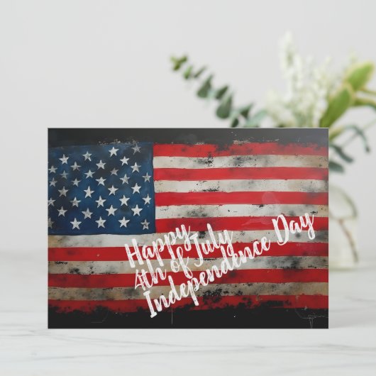 Patriottische 4 juli Onafhankelijkheidsdag Kunst (Staand voorkant)