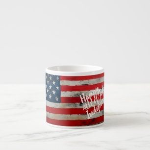 Patriottische 4 juli Onafhankelijkheidsdag Kunst Espresso Kop