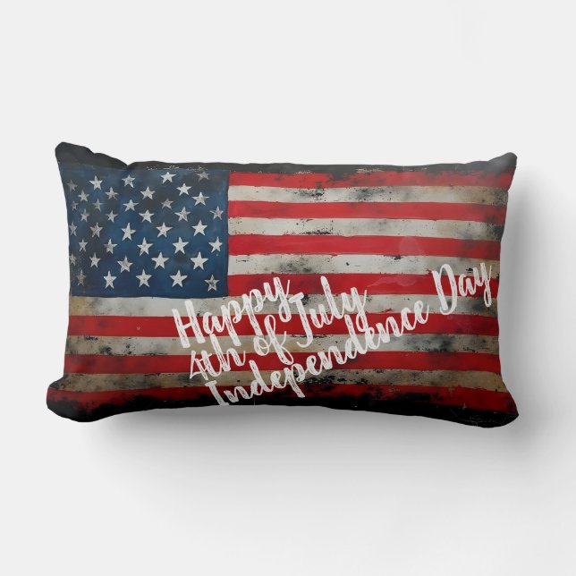 Patriottische 4 juli Onafhankelijkheidsdag Kunst Kussen (Voorkant)