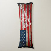 Patriottische 4 juli Onafhankelijkheidsdag Kunst Lichaamskussen (Voorkant Verticaal)