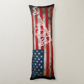 Patriottische 4 juli Onafhankelijkheidsdag Kunst Lichaamskussen (Achterkant (Verticaal))
