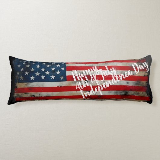 Patriottische 4 juli Onafhankelijkheidsdag Kunst Lichaamskussen (Voorkant)
