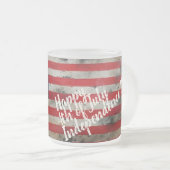 Patriottische 4 juli Onafhankelijkheidsdag Kunst Matglas Koffiemok (Voorkant rechts)