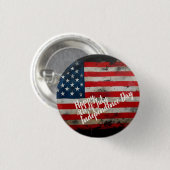 Patriottische 4 juli Onafhankelijkheidsdag Kunst Ronde Button 3,2 Cm (Voorkant /achterkant)