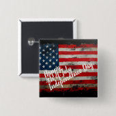 Patriottische 4 juli Onafhankelijkheidsdag Kunst Vierkante Button 5,1 Cm (Voorkant /achterkant)
