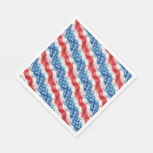 Patriottische 4 juli papieren servetten feest (Hoek)