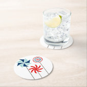 Patriottische 4 juli Pinwheel Onderzetter (Insitu)