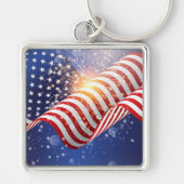 Patriottische 4 juli sleutelhanger (Voorkant)
