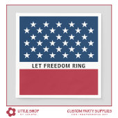 Patriottische 4 juli sterren en strepen servet