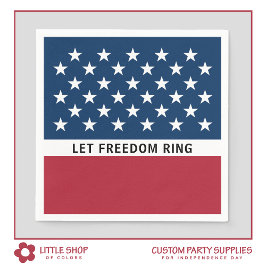 Patriottische 4 juli sterren en strepen servet