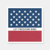 Patriottische 4 juli sterren en strepen servet (Voorkant)