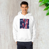 Patriottische 4 juli sterren rood wit en blauw hoodie