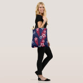 Patriottische 4 juli sterren rood wit en blauw tote bag