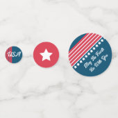 Patriottische 4 juli tafel Confetti (Voorkanten)