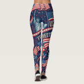 Patriottische 4 juli USA-vlag en vuurwerk legging (Achterkant)