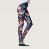 Patriottische 4 juli USA-vlag en vuurwerk legging (Rechts)