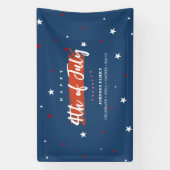 Patriottische 4 juli Viering Onafhankelijkheidsdag Spandoek (Verticaal)