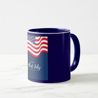 Patriottische 4 juli vlag koffiemok mok