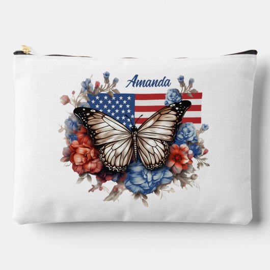 Patriottische 4 juli vlinder groot etui (Voorkant)