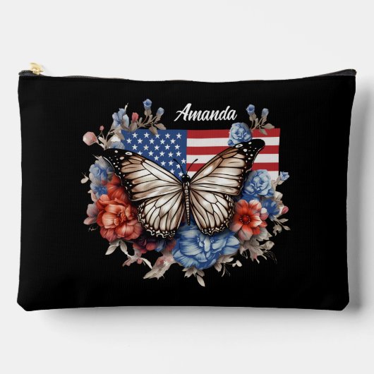 Patriottische 4 juli vlinder groot etui (Voorkant)