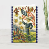 Patriottische 4 van Juli Kaart (Voorkant)