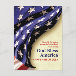 Patriottische 4e van JULI Christelijk Briefkaart