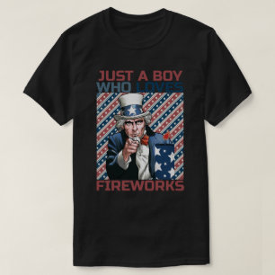 Patriottische 4th of July Uncle Sam T-shirt
