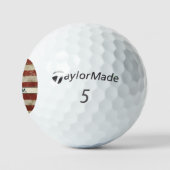 Patriottische aangepaste naam VS Amerikaanse vlag Golfballen (Logo)