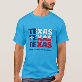 Patriottische aangepaste TEXAS-VLAG T-shirt
