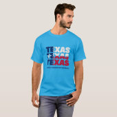 Patriottische aangepaste TEXAS-VLAG T-shirt (Voorkant volledig)