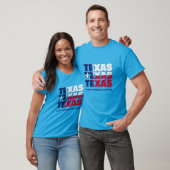 Patriottische aangepaste TEXAS-VLAG T-shirt (Unisex)