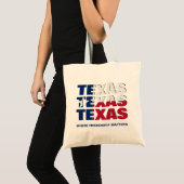 Patriottische aangepaste TEXAS-VLAG Tote Bag (Voorkant (product))