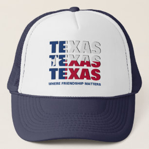 Patriottische aangepaste TEXAS-VLAG Trucker Pet