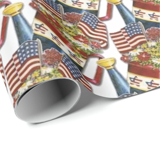  patriottische aanjager Weathered USA Flag Cadeaupapier (Rol Hoek)