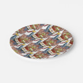 patriottische aanjager Weathered USA Flag Papieren Bordje (Gekanteld)