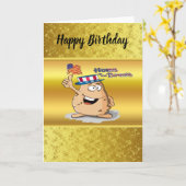 Patriottische aardappelen met Amerikaans pet en ee Kaart (Gele Bloem)