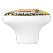 Patriottische aardappelen met Amerikaans pet en ee Keramische Knop (Zijkant)