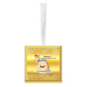 Patriottische aardappelen met Amerikaans pet en ee Kubus Ornament (Rechts)