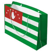 Patriottische Abchazië-vlag Groot Cadeauzakje (Achterkant Gekanteld)